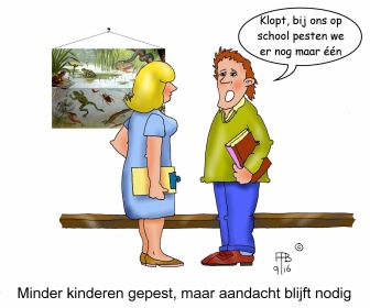 34 9 2016 minder kinderen gepest  maar aandacht blijft nodig