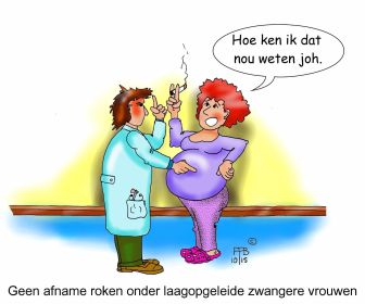 35 10 2015 geen afname roken onder laagopgeleide zwangere vrouwen