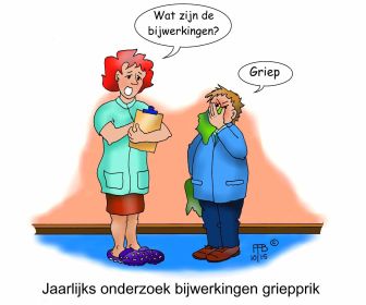 38 10 2015 jaarlijks onderzoek bijwerkingen griepprik