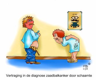 43 11 2015 vertraging in de diagnose zaadbalkanker door schaamte