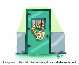 6 2 2016 langdurig zitten leidt tot verhoogd risico diabetes type 2